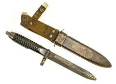 G3 Bayonet w/Scabbard, 12 Groove, Recessed Cut - Fair