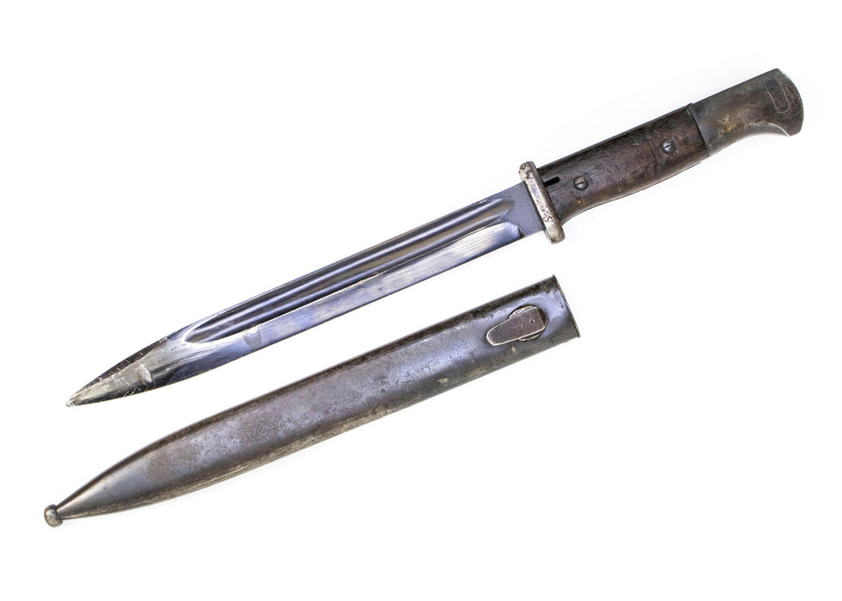 German K98 Bayonet w/ Scabbard Portuguese 937B  - GOOD Condition