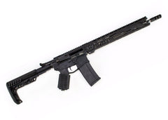 Unique-ARS Freedom .223 AR-15  Wylde 16 30+1 Black 6 Position Skeletonized A-Frame Stock Black Unique Grip Right Hand with 15 Slim Handguard