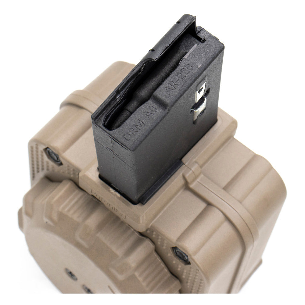 PRO MAG MAGAZINE AR-15 .223 65RD DRUM FDE POLYMER