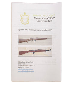 Mauser 45 ACP Small Ring Military Barrel Conversion Kit