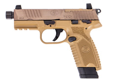 FN 502 Tactical .22 LR 10+1 15+1 4.6" Threaded Barrel FDE Optic Ready Slide