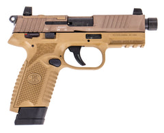 FN 502 Tactical .22 LR 10+1 15+1 4.6" Threaded Barrel FDE Optic Ready Slide
