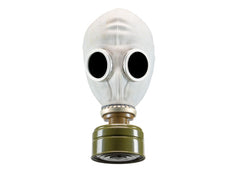 Gas Mask Russian / Soviet GP-5 - Black or Grey - Includes Filter and Bag - 30 PACK