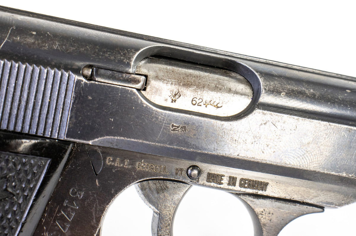 Walther PP 7.65 Browning (.32ACP) Post WWII - Fair Condition (90 Degree Safety Lever)