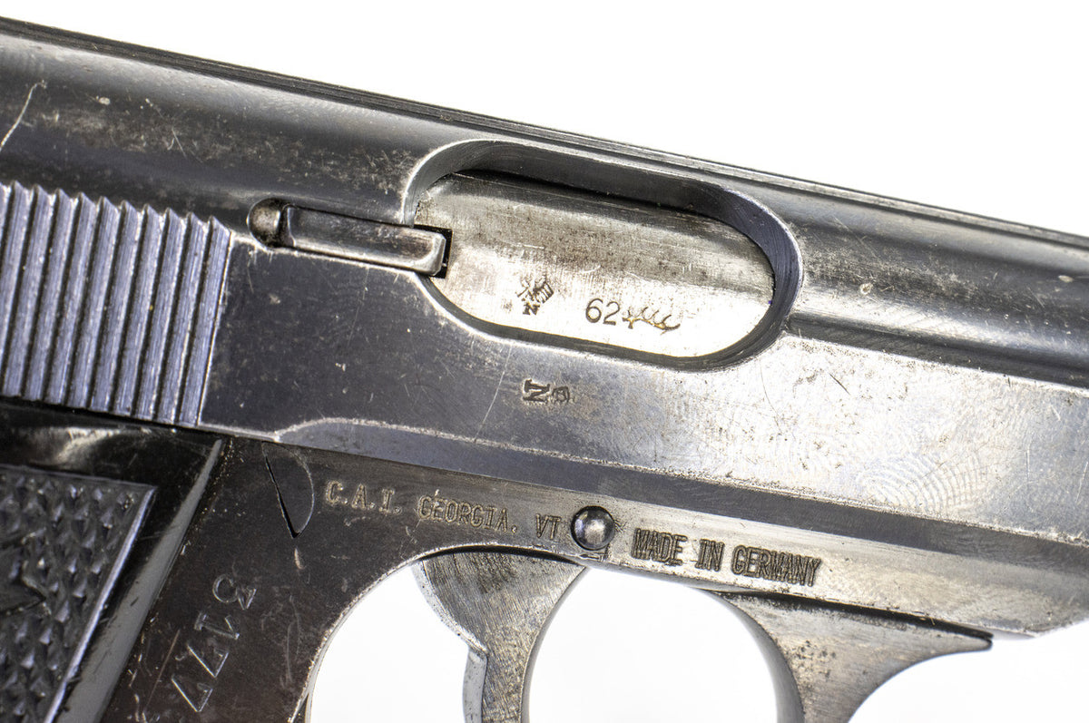 Walther PP 7.65 Browning (.32ACP) Post WWII - Fair Condition (90 Degree Safety Lever)