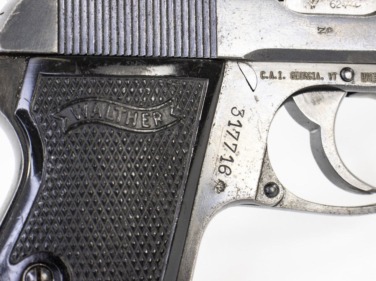 Walther PP 7.65 Browning (.32ACP) Post WWII - Fair Condition (90 Degree Safety Lever)
