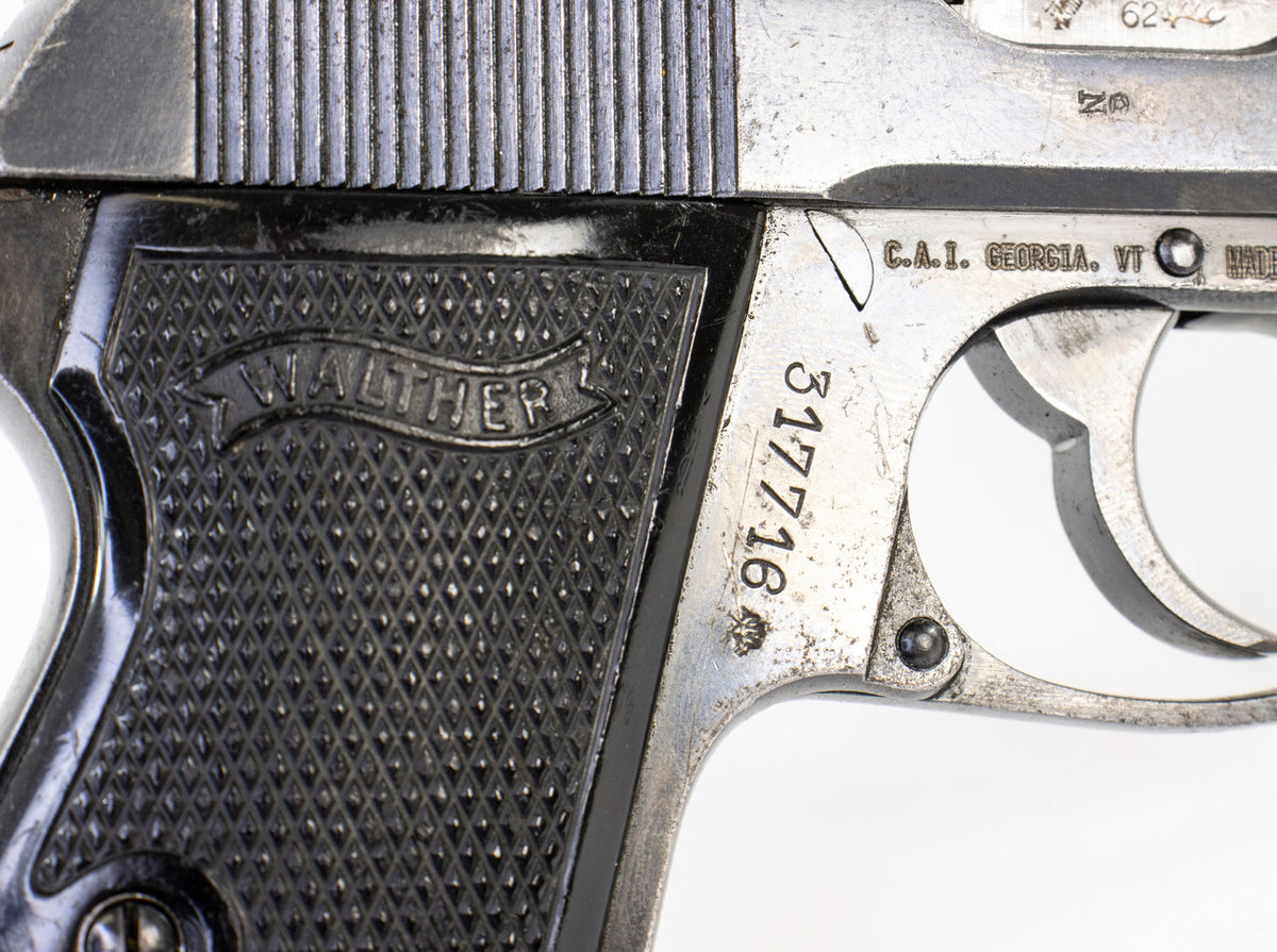 Walther PP 7.65 Browning (.32ACP) Post WWII - Fair Condition (90 Degree Safety Lever)