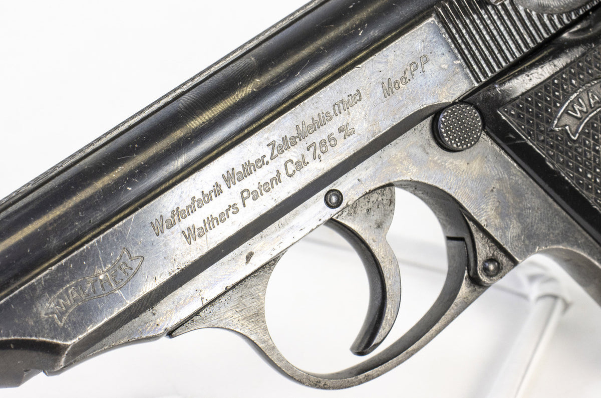 Walther PP 7.65 Browning (.32ACP) Post WWII - Fair Condition (90 Degree Safety Lever)