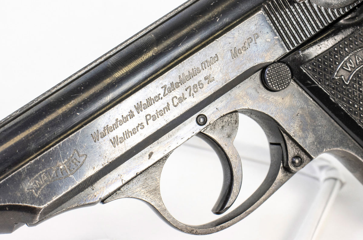Walther PP 7.65 Browning (.32ACP) Post WWII - Fair Condition (90 Degree Safety Lever)