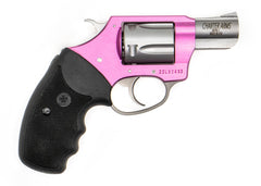 Charter Arms 38 Special Undercover Lite Pink Lady Revolver Single/Double 2 5 Rd Black Rubber Grip Stainless