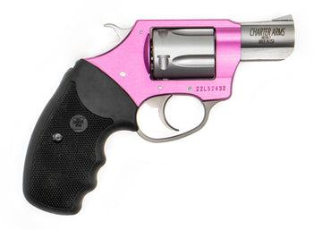 Charter Arms 38 Special Undercover Lite Pink Lady Revolver Single/Double 2 5 Rd Black Rubber Grip Stainless
