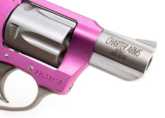 Charter Arms 38 Special Undercover Lite Pink Lady Revolver Single/Double 2 5 Rd Black Rubber Grip Stainless