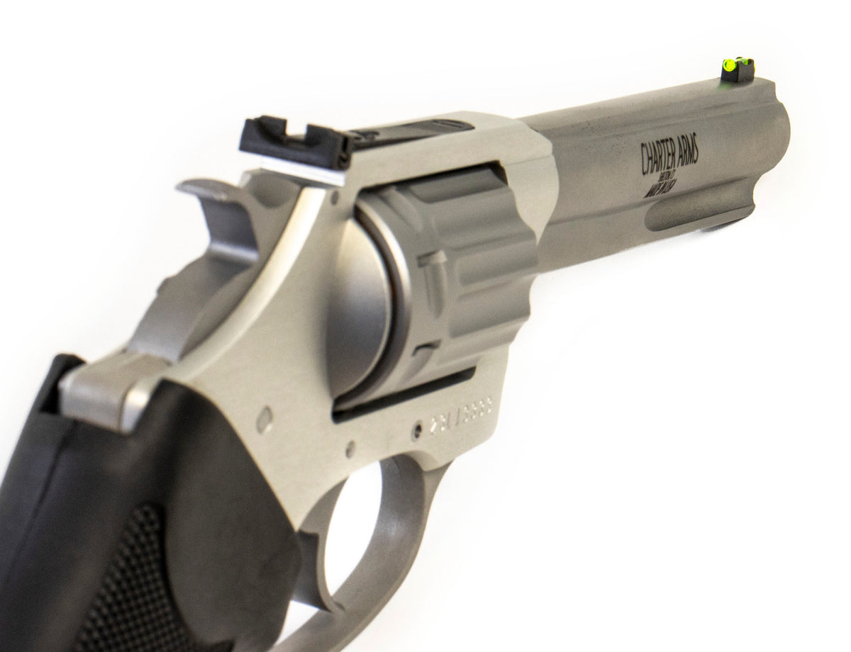 Charter Arms .22 Mag, 8-Shot Pathfinder Target Revolver 1pc. Black Rubber Grip Stainless