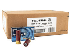 FEDERAL CLASSIC POWER-SHOK RIFLED SLUGS 12GA 2.75 F127RS 250RD CASE