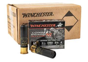 Winchester Ammo 12 Gauge 3.5 Long Beard XR Shot-Lok Magnum 2 1/8 oz 4 Shot 10 Shells 100rd