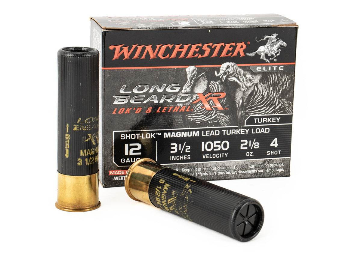 Winchester Ammo 12 Gauge 3.5 Long Beard XR Shot-Lok Magnum 2 1/8 oz 4 Shot 10 Shells 100rd
