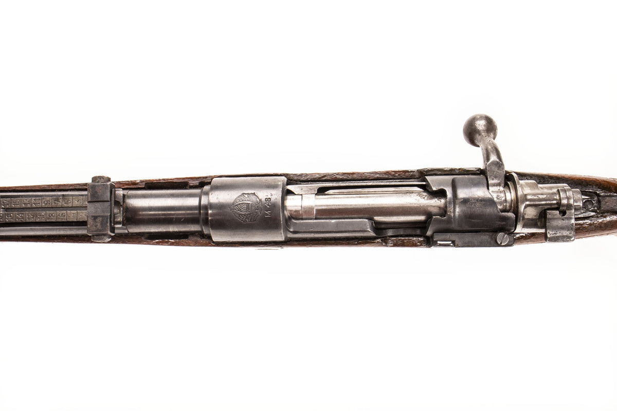 M48 8mm Mauser Bolt Action Rifle Sporterized - Overall Surplus Good Condition (16)