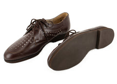 Czech Size 10 Vented Dress Shoes - Brown