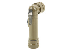 Belgium Army Issue OD Angle-Head Flashlight - Used