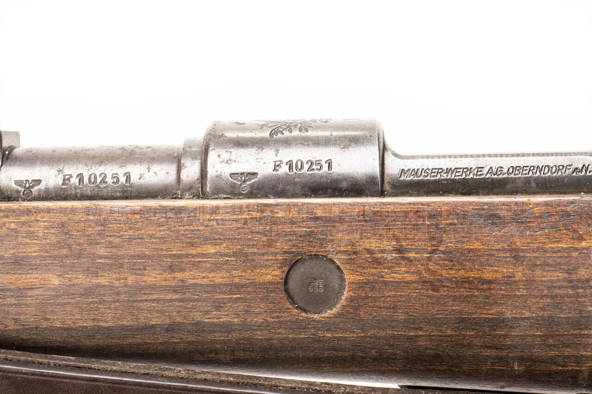 German K98 M937B 8mm Mauser with Portuguese Crest - 61