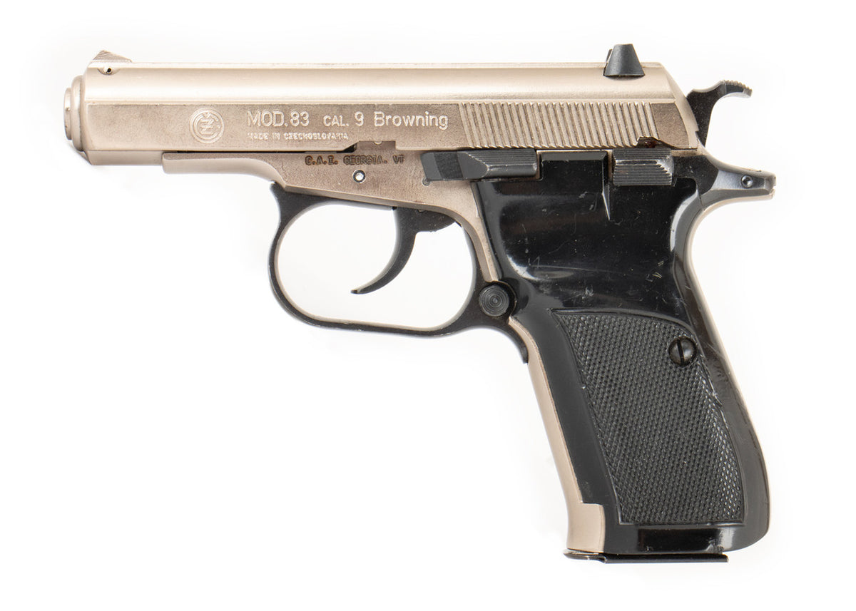 Ceska CZ83 .380 ACP 3.75" Nickel Pistol - Excellent Condition