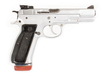 Ceska CZ 75 9mm 4.6" Barrel Pistol w/ Chrome Round Trigger & Spur Hammer - Excellent Condition