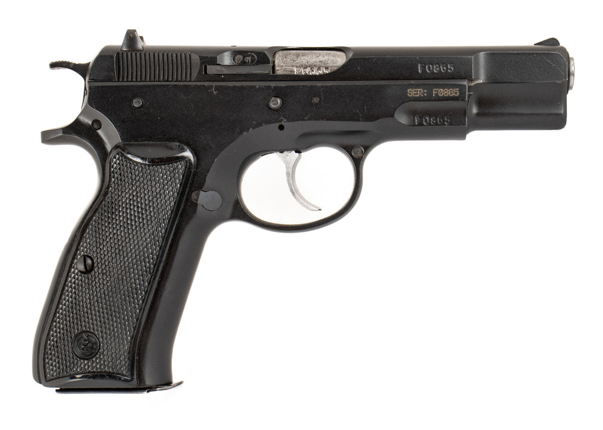 Ceska CZ 75 9mm 4.6" Barrel Pistol w/ Black Round Trigger & Spur Hammer - Excellent Condition