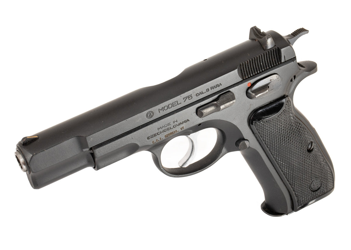 Ceska CZ 75 9mm 4.6" Barrel Pistol w/ Black Round Trigger & Spur Hammer - Excellent Condition