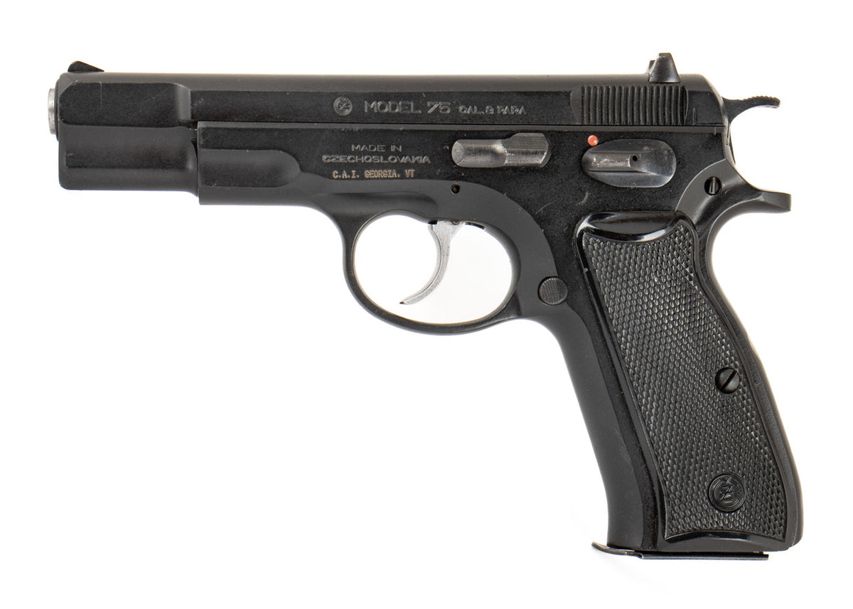 Ceska CZ 75 9mm 4.6" Barrel Pistol w/ Black Round Trigger & Spur Hammer - Excellent Condition
