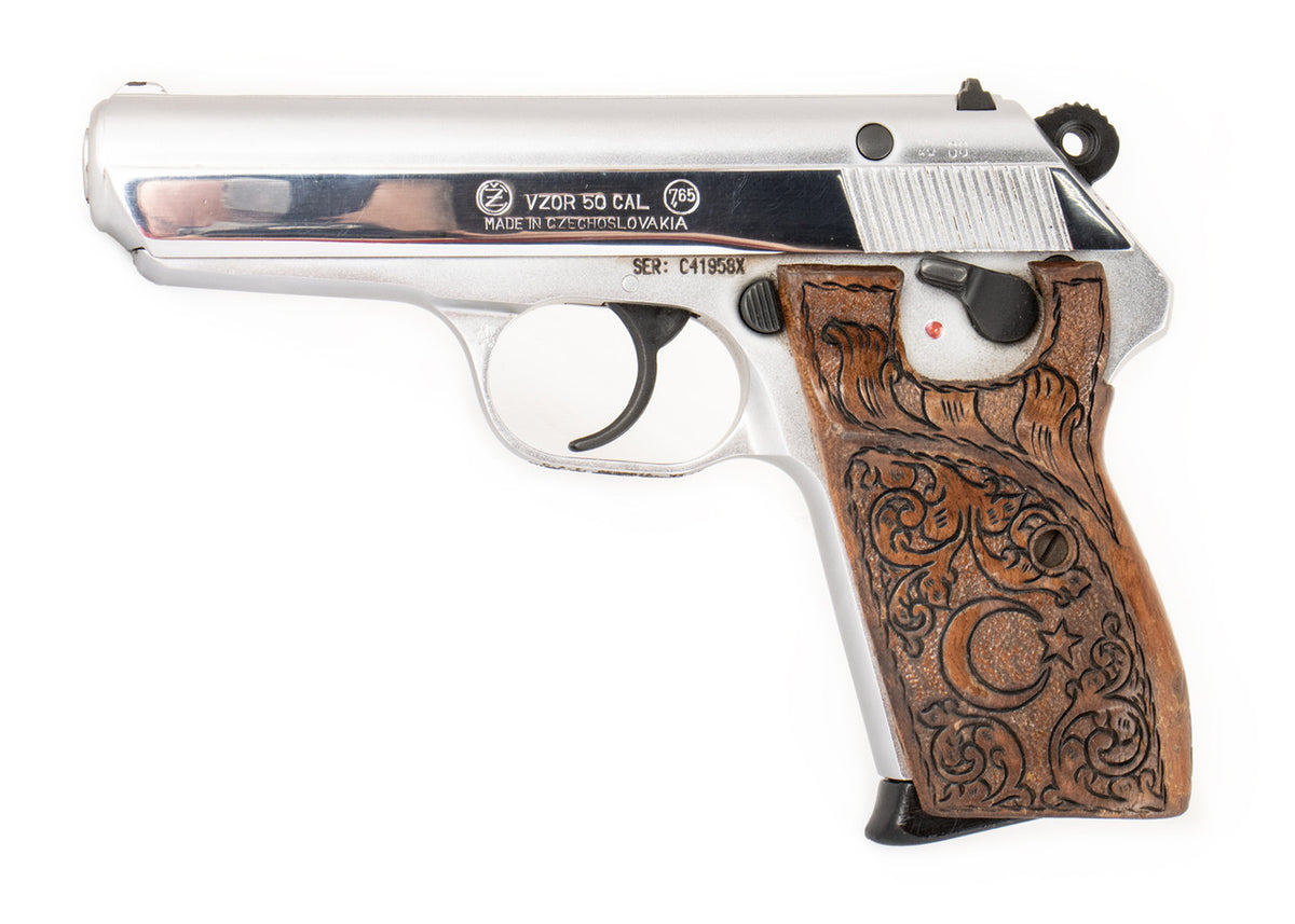 Ceska CZ 50 .32 ACP Chrome Pistol - Excellent Condition (C&R Eligible)