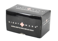Sightmark Ultra Shot M-Spec 1x 33x24mm 65 MOA Illuminated Red Circle Dot Crosshair CR2 Black Matte