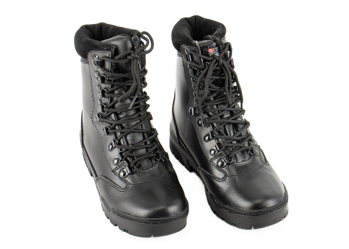 MIL-TEC® Black Leather Tactical Boots