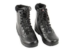 MIL-TEC® Black Leather Tactical Boots