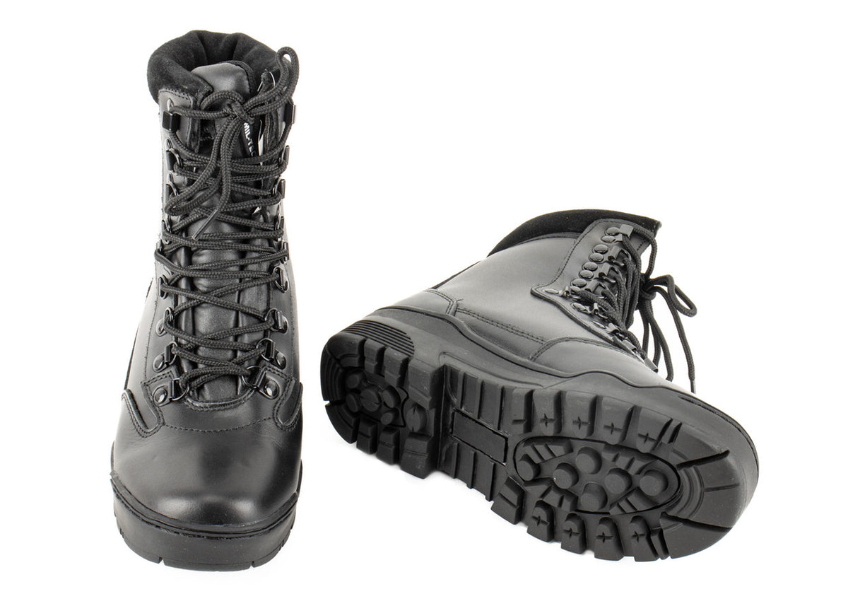 MIL-TEC® Black Leather Tactical Boots