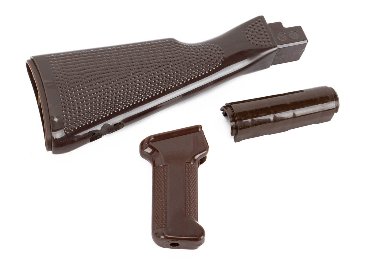 AK-47 3-Piece Stock Set - Brown German Pebble Grain