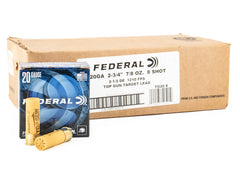 Federal Top Gun 20ga 2-3/4" 7/8oz 8 Shot - 250rd Case