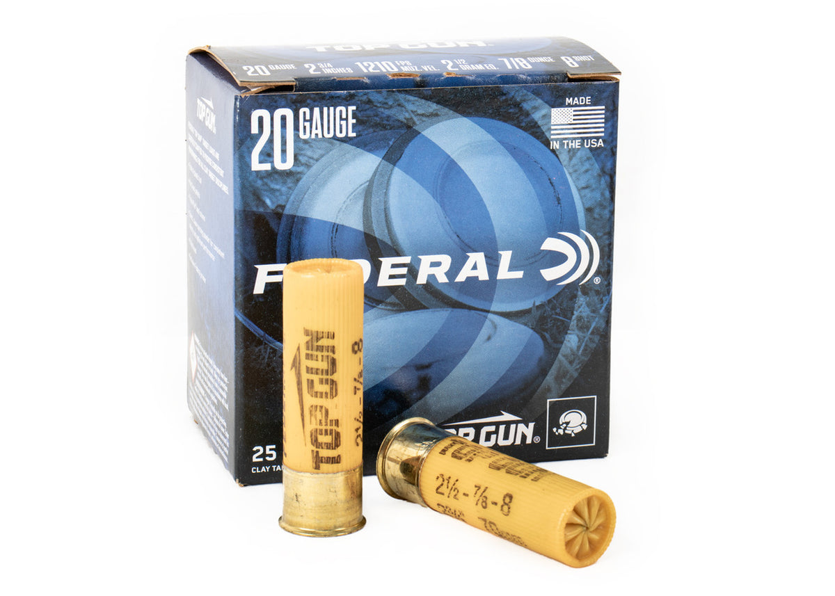 Federal Top Gun 20ga 2-3/4" 7/8oz 8 Shot - 250rd Case