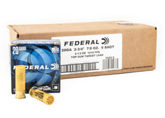 Federal Top Gun 20ga 2-3/4" 7/8oz 9 Shot - 250rd Case
