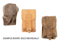 Serbian Used Leather Mauser Cartridge Pouch - 1 Pack