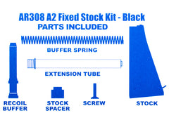 UTG AR308 A2 Style Fixed Buttstock Complete Assembly