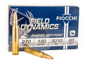 Fiocchi Shooting Dynamics  270 Winchester 130 GR Pointed Soft Point (PSP) 20 Bx/ 10 Cs