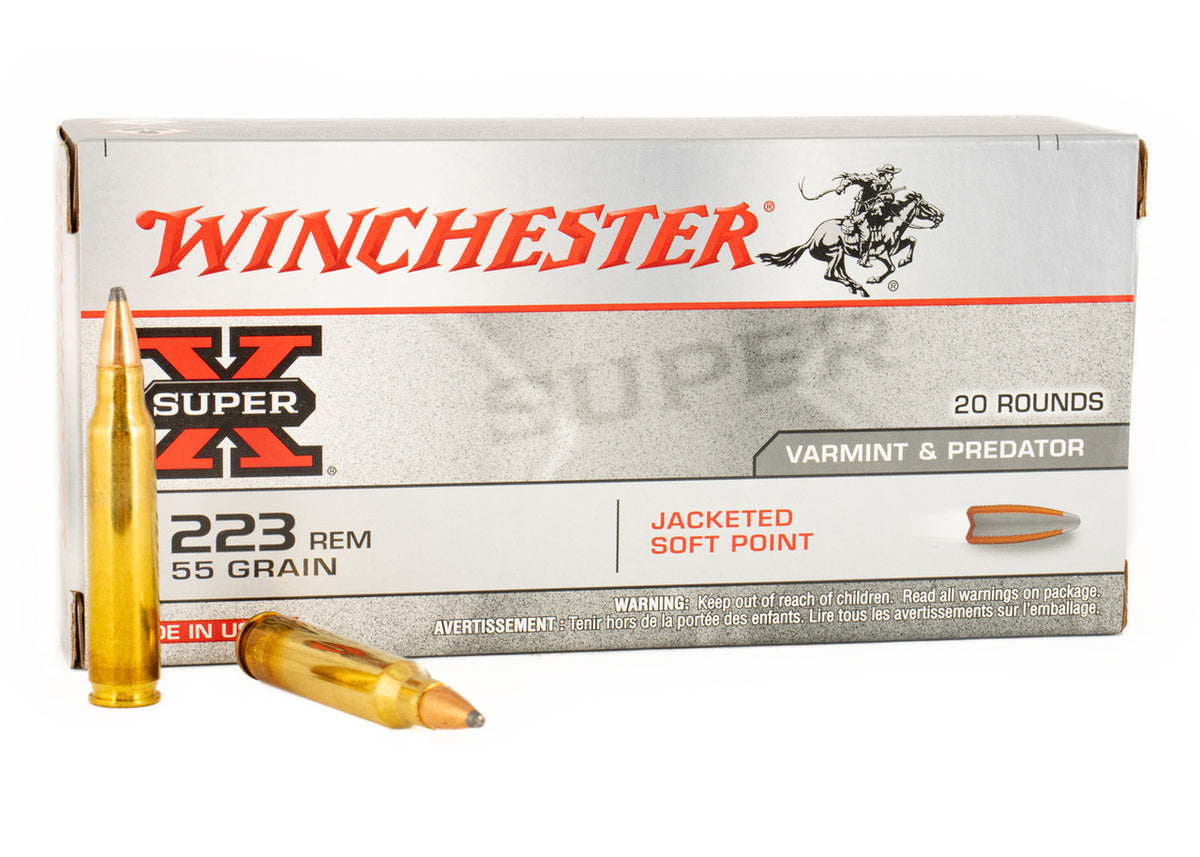 Winchester Ammo 223 Rem 55 gr Super-X  Pointed Soft Point 20rds