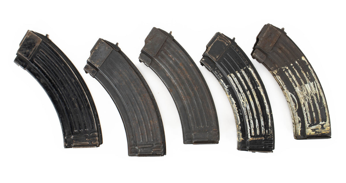 Original Romanian Military AK-47 30rd Steel Magazine - 28 Magazines
