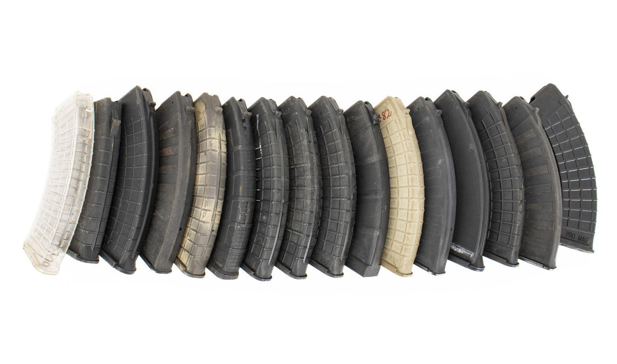 Assorted AK-47 30rd Polymer Magazines - 16 Count