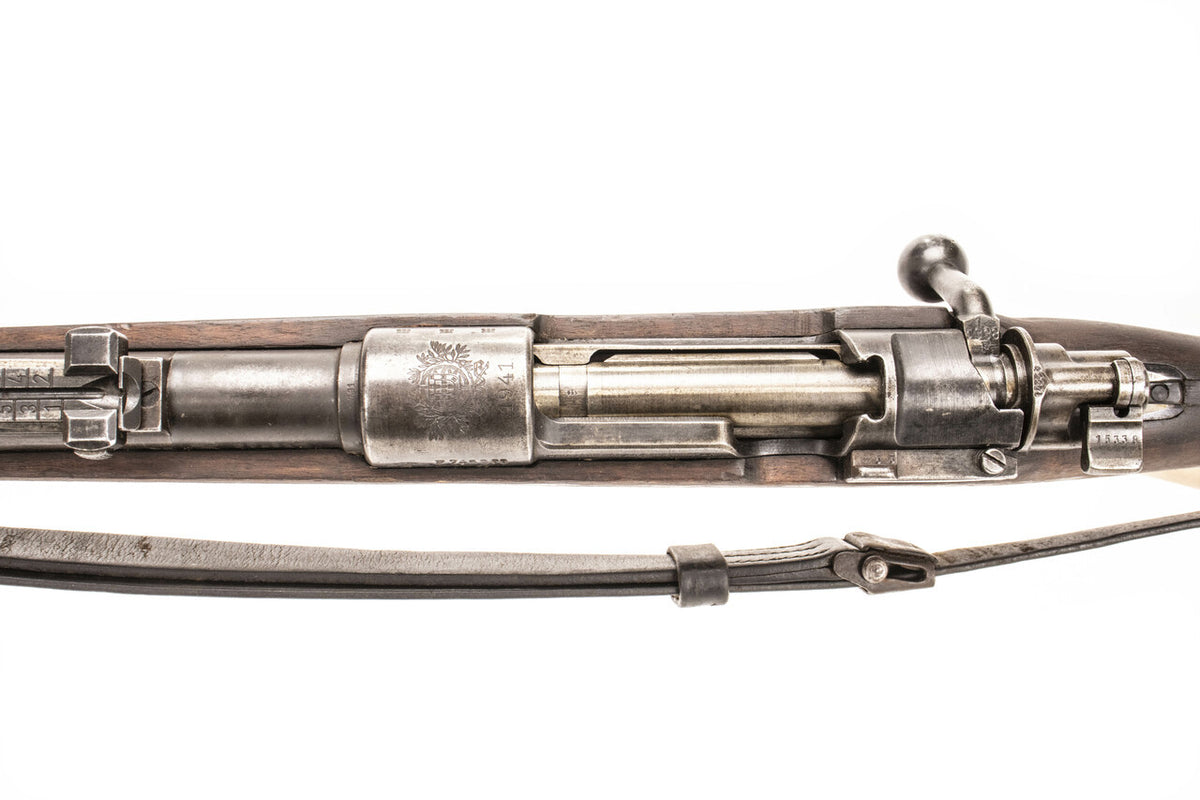 German-Portuguese K98 M937B Mauser Rifle - Historical 8mm Collector's Piece with Crest - Non-Matching Bolt  - Good