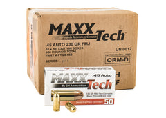 Maxxtech .45ACP 230 Grain FMJ - 500rds
