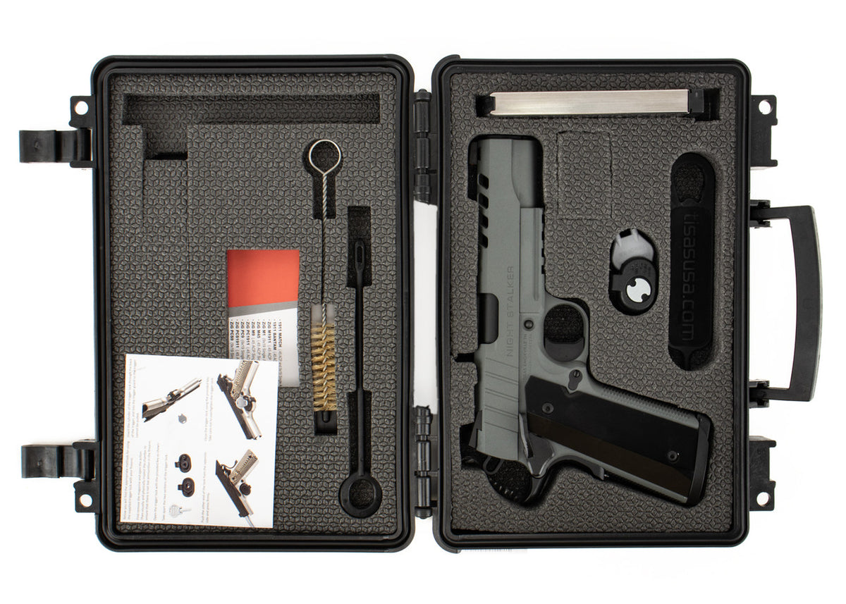 TISAS 1911 Night Stalker 10mm Auto 5" Grey - 8+1 Capacity Semi-Auto Pistol with Threaded Barrel