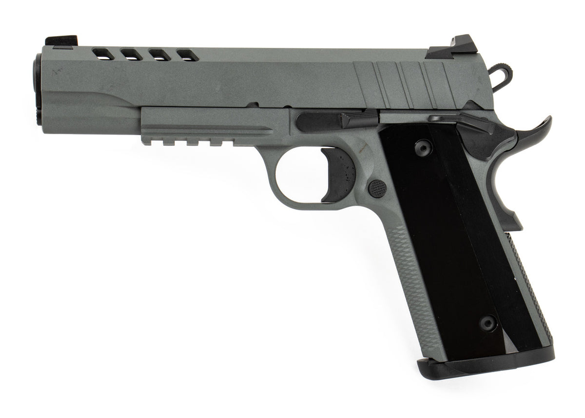 TISAS 1911 Night Stalker 10mm Auto 5" Grey - 8+1 Capacity Semi-Auto Pistol with Threaded Barrel