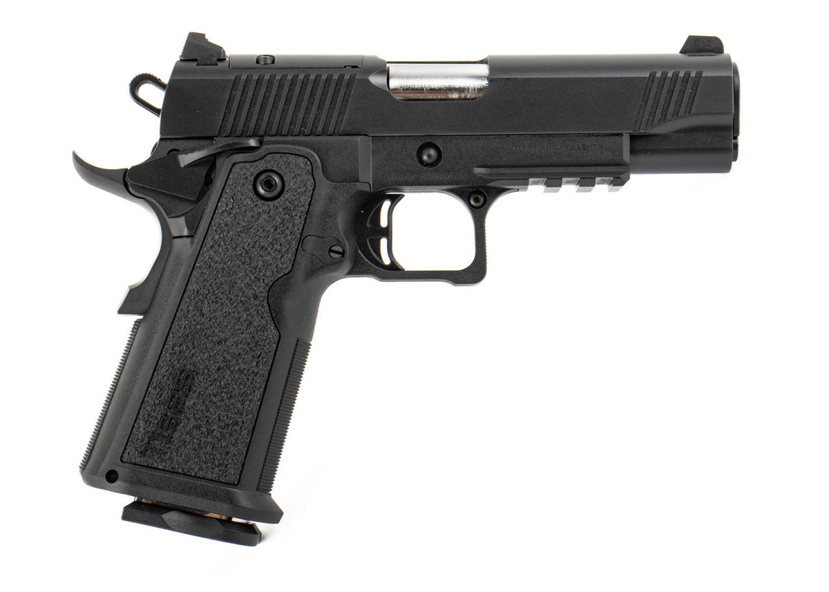 Tisas 1911 Carry Double Stack 9mm Luger 17+1 4.25" Steel Barrel Black Cerakote Slide & Frame Front Serrations